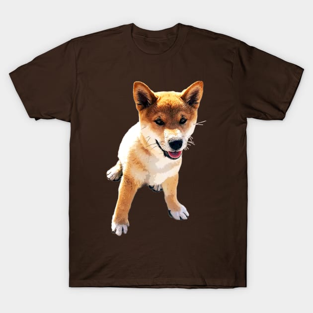 Shiba Inu Puppy Dog T-Shirt by Elarex